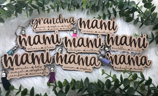 Custom Mom Keychains