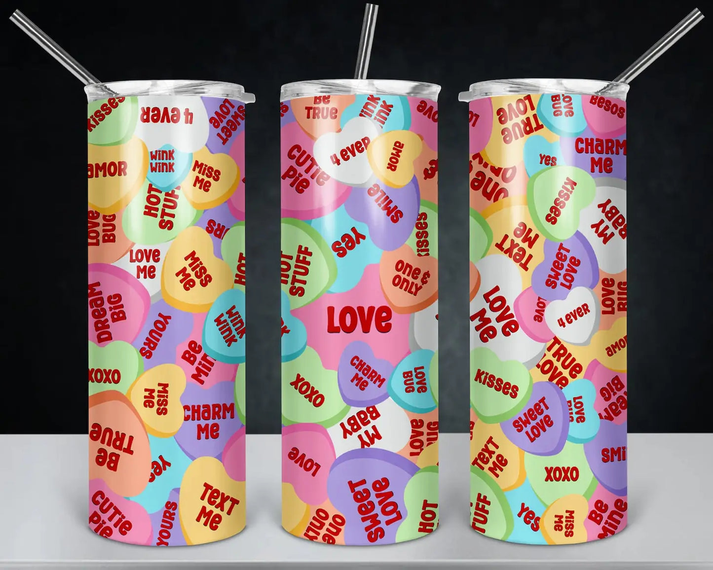 Valentine's Hearts Tumbler